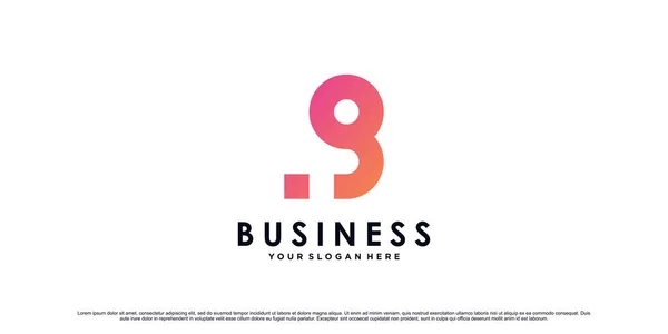 Modelo Design Logotipo Letra Para Negócios Pessoal Com Conceito Moderno —  Vetores de Stock