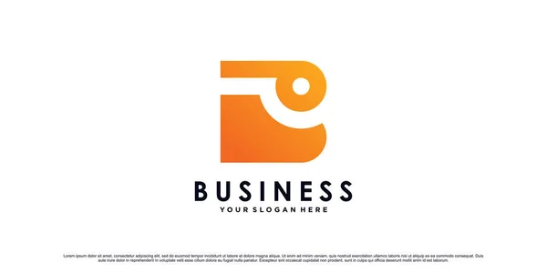 Brief Logo Design Vorlage Für Geschäftliche Oder Persönliche Mit Einzigartigen — Stockvektor
