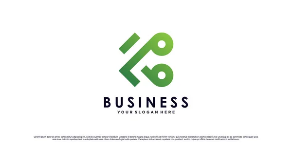 ユニークなモダンなコンセプトのプレミアムベクターでビジネスや個人的なためのB文字のロゴデザインテンプレート — ストックベクタ