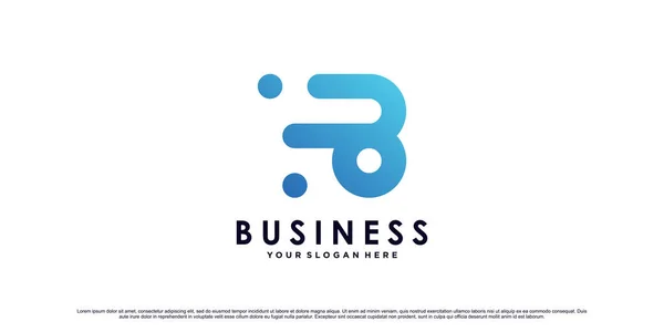 Brief Logo Design Vorlage Für Geschäftliche Oder Persönliche Mit Einzigartigen — Stockvektor