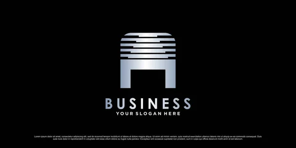 Monogramm Logo Design Initialbuchstabe Für Geschäftliche Oder Persönliche Mit Kreativem — Stockvektor