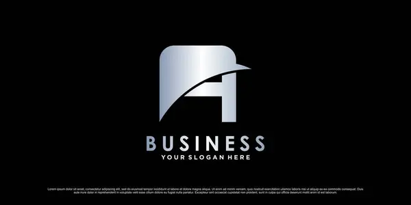 Дизайн Логотипу Монограми Початковий Лист Бізнесу Або Особистого Креативною Концепцією — стоковий вектор