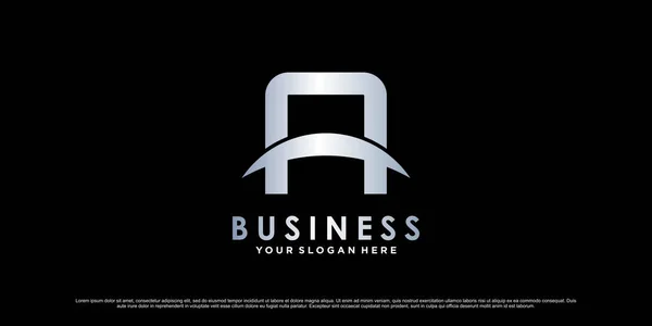 Monograma Logotipo Projeto Carta Inicial Para Negócios Pessoal Com Conceito —  Vetores de Stock