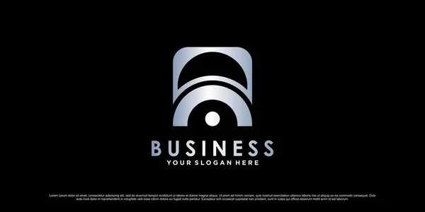 Monogramm Logo Design Initialbuchstabe Für Geschäftliche Oder Persönliche Mit Kreativem — Stockvektor