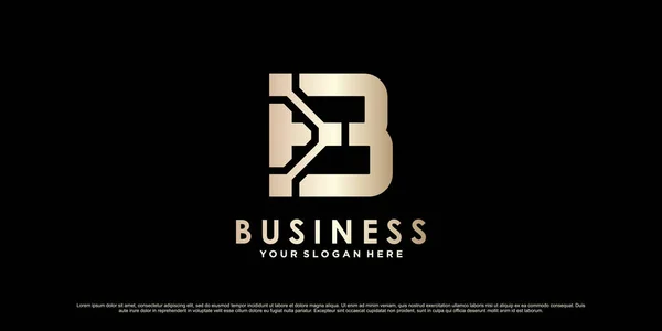 Monogramm Logo Design Anfangsbuchstabe Für Geschäftliche Oder Persönliche Mit Kreativem — Stockvektor
