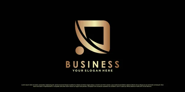 Дизайн Логотипу Монограми Початкова Літера Бізнесу Або Особистого Креативною Концепцією — стоковий вектор