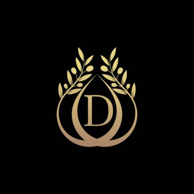 Zeytinyağı logosu ilk harf d ve yaratıcı konseptle birleştirildi.