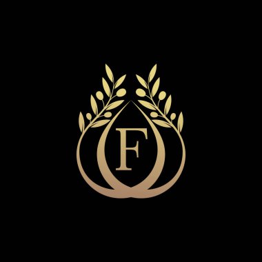 Zeytinyağı logosu ilk harf F ve yaratıcı konsept ile birleştirildi