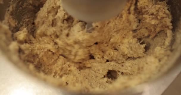 Travail Mélangeur Professionnel Pour Pétrir Pâte Préparation Pâte Dans Mélangeur — Video
