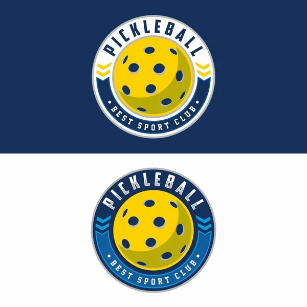 Pickleball Logo Sport Badge Vectorillustratie — Stockfoto