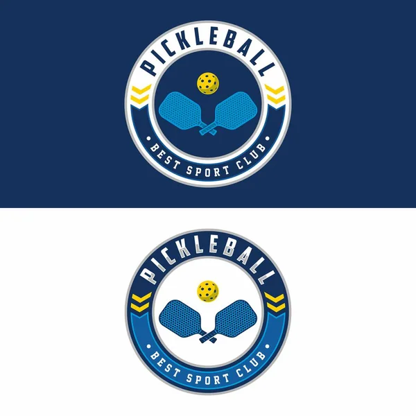 Pickleball Logo Sport Badge Vectorillustratie — Stockfoto