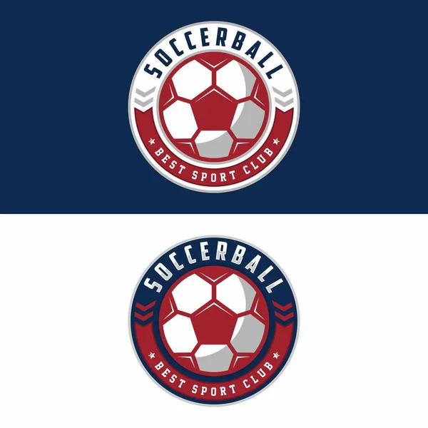 Voetbal Badge Logo Ontwerpsjablonen Sport Team Identity Vector Illustratie — Stockfoto