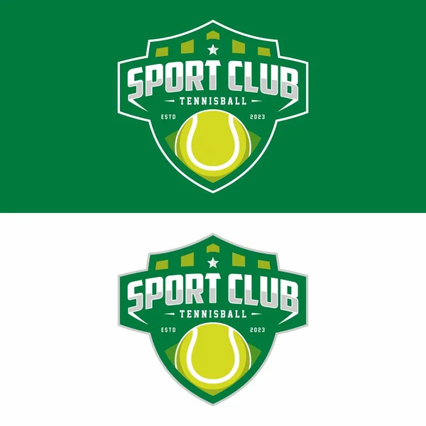 Logo Tenisa Odznaka Sportowa Ilustracja Wektora — Zdjęcie stockowe