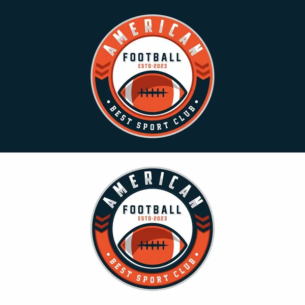 American football championship logo sport design Vector Image