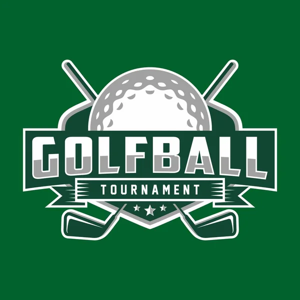 Vektör etiket Golf. Logo golf Şampiyonası. Vektör çizim.