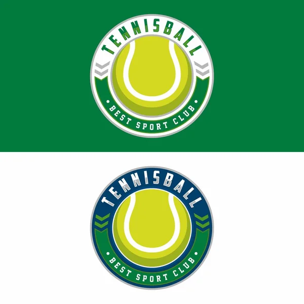 Logo Tenis Insignia Deportiva Ilustración Vectorial — Vector de stock