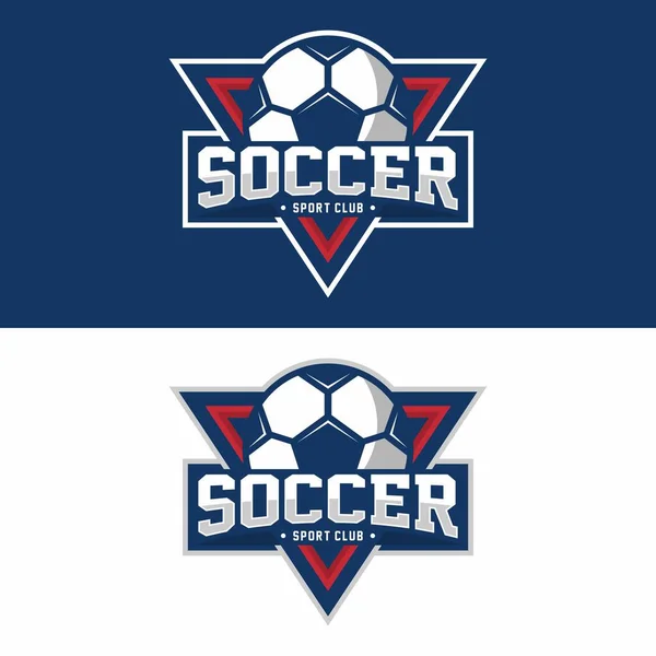 Футбол Футбол Спортивний Дизайн Логотипу Векторні Ілюстрації — стокове фото