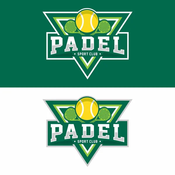 Padelball spor logosu tasarımı vektör çizimi