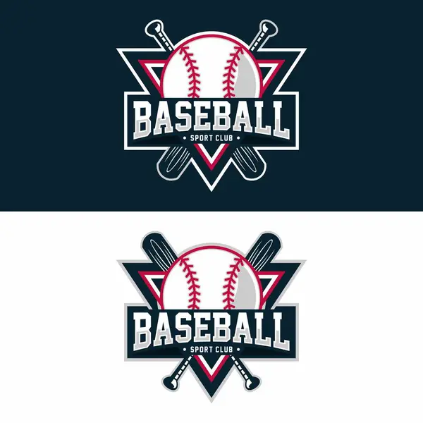 Baseball Sport Logo Design Vektor Illustration — Stockvektor