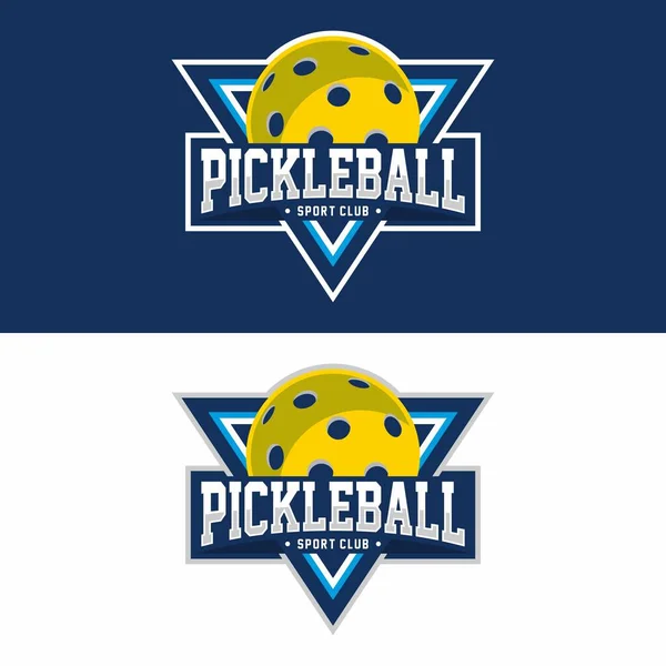 stock vector Pickleball sport logo design vector illustration