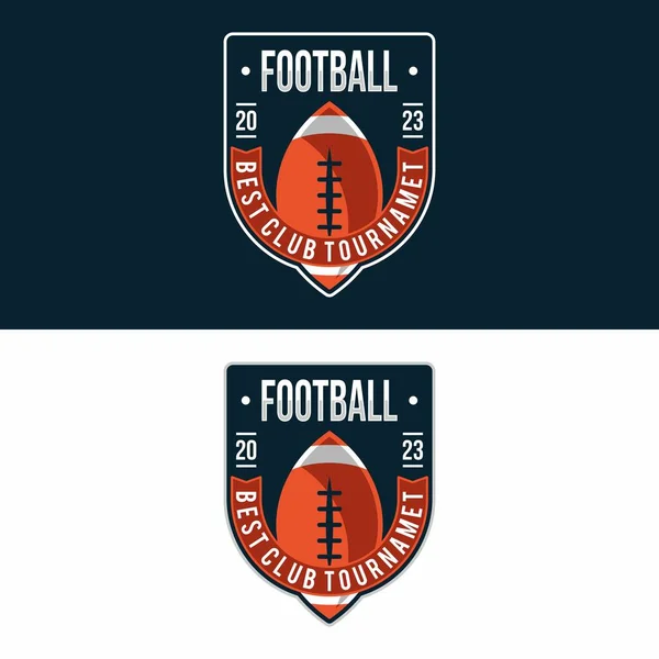 American Football sport logo design vector illustration