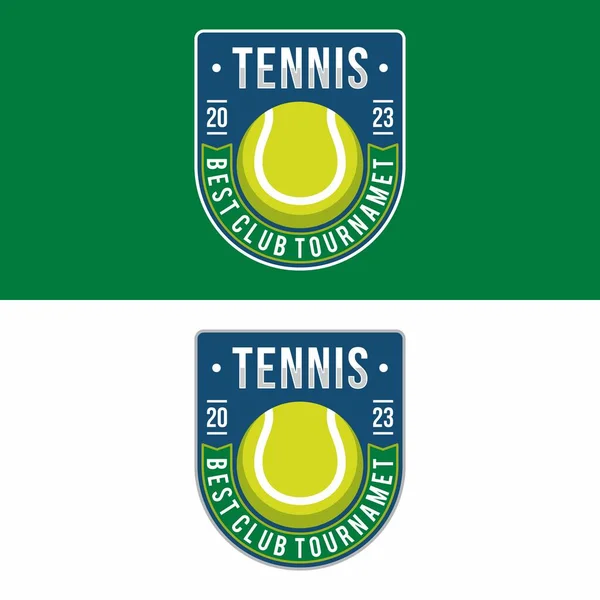 Tennisball sport logo design vector illustration