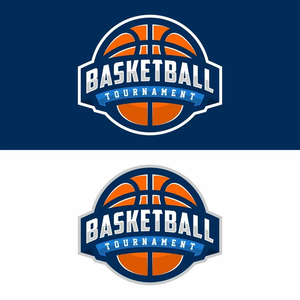 Basketbal Sportovní Logo Design Vektorové Ilustrace — Stock fotografie