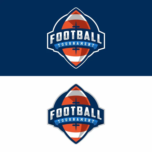 Αμερικανική Ποδόσφαιρο Αθλητισμού Λογότυπο Σχεδιασμό Διάνυσμα Εικονογράφηση — Διανυσματικό Αρχείο
