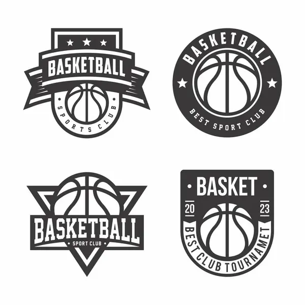 Basketbol logosu koleksiyonu, amblem seti koleksiyonları. Basketbol logosu şablon paketi