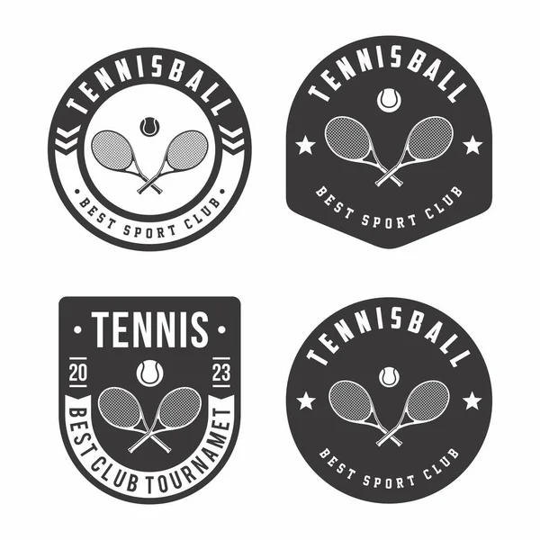 Tennisball logo koleksiyonu, amblem seti koleksiyonları. Tennisball logo rozet şablonu paketi