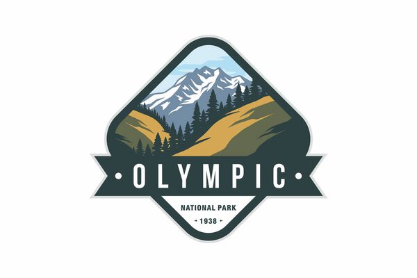 Эмблема эмблемы Олимпийского национального парка