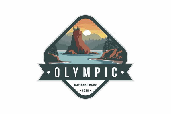 Эмблема эмблемы Олимпийского национального парка