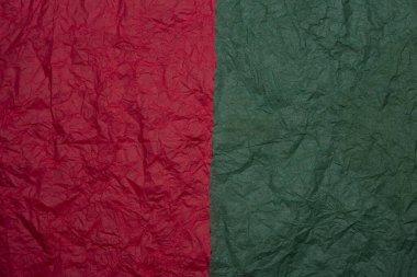 Yeşil ve kırmızı kağıt arkaplan.