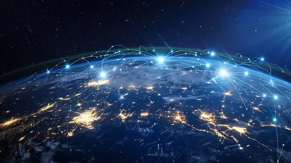 Dünya ve Dünya haritası uzayda, bu görüntünün elementleri Nasa tarafından desteklenmektedir.