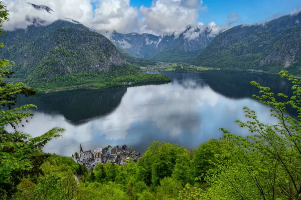 Utsikt Över Sjön Från Hallstatt Österrike — Stockfoto