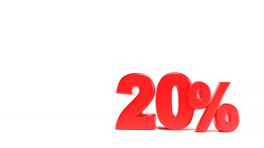 % 2 işaretli, beyaz izole edilmiş arkaplan..