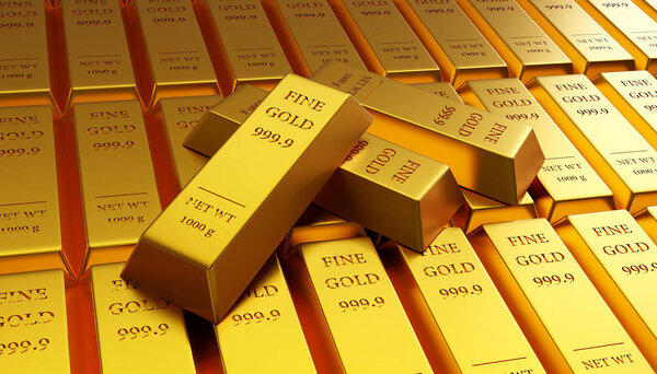 gold bars with gold bars