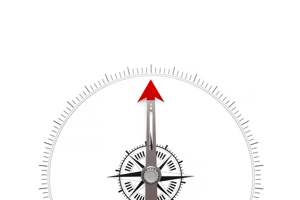 beyaz arkaplanda pusula