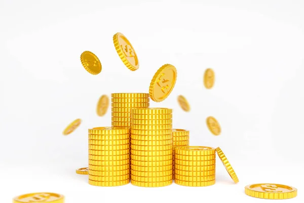 Golden Coins Dollar — Stock Photo, Image