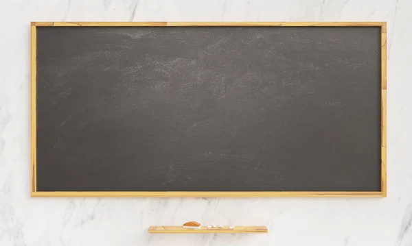 Blackboard Chalk Table Top View — Stock Photo, Image
