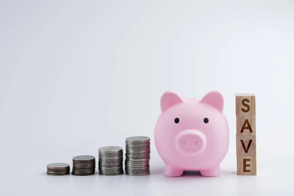 Bozuk paralar ve kumbaralı domuz kumbarası. Para biriktiriyorum. Kurtarmak. Para biriktirme.