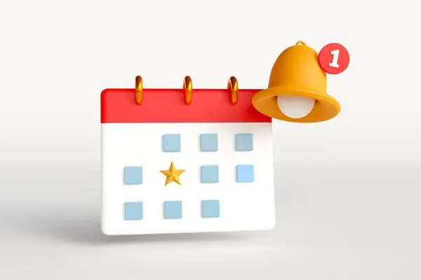 Abbildung Des Tageskalenders Und Flagge Des Datums — Stockfoto