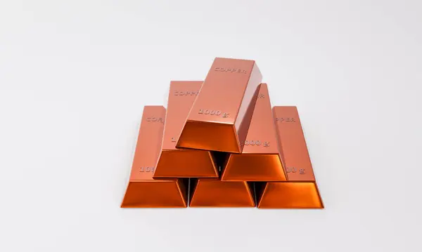 Lingotto Oro Piramide Rendering — Foto Stock