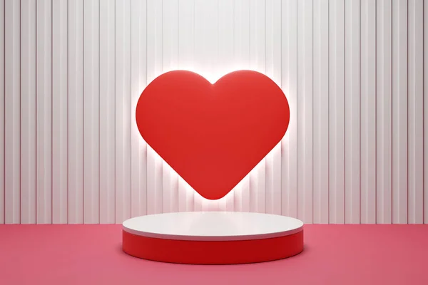 Rendering Red Hearts — Stock Photo, Image