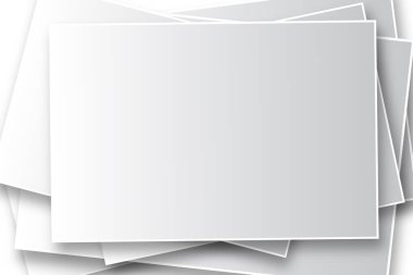 boş kağıt not vektör illüstrasyonu