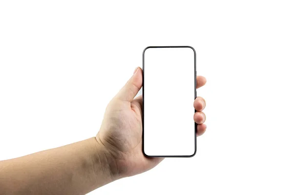 El telefonu beyaz arkaplanda izole edilmiş..