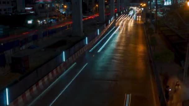 Tid Förflutit Vackra Lampor Vatten Kollektivtrafik Båttrafik Chao Phraya Floden — Stockvideo