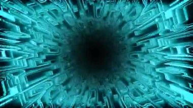 Mavi modern teknoloji devre kartı Fütürist bilim kurgu stili teknoloji ve siber uzay görüntüleri için idealdir, animasyon animasyonu video arkaplanı