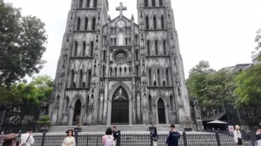 St. Joseph Katedrali, Hanoi, Vietnam 'da seçkin bir Katolik kilisesi.