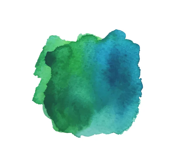 水の色 手描きの芸術の汚れ 水彩画の作品 アートバナー 抽象的なアクエラレ染料 カラフルなイラスト — ストックベクタ